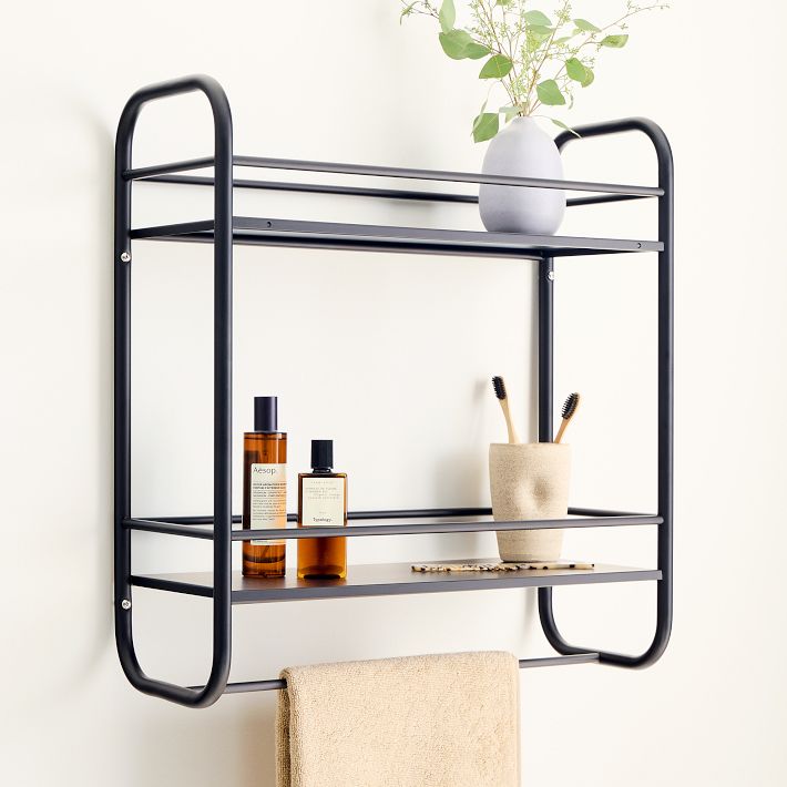 Deco Curve Metal Wall Shelves - From Where - 