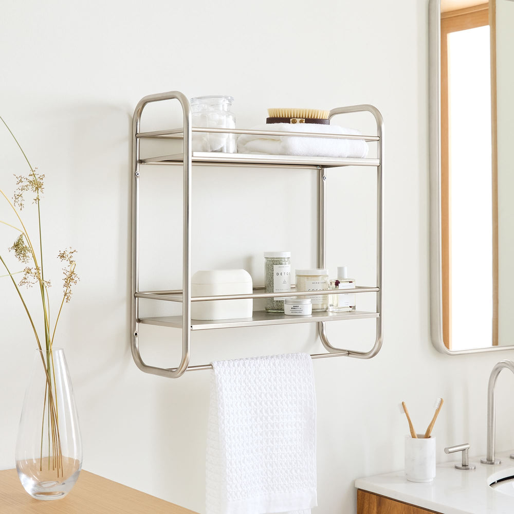 Deco Curve Metal Wall Shelves - From Where -