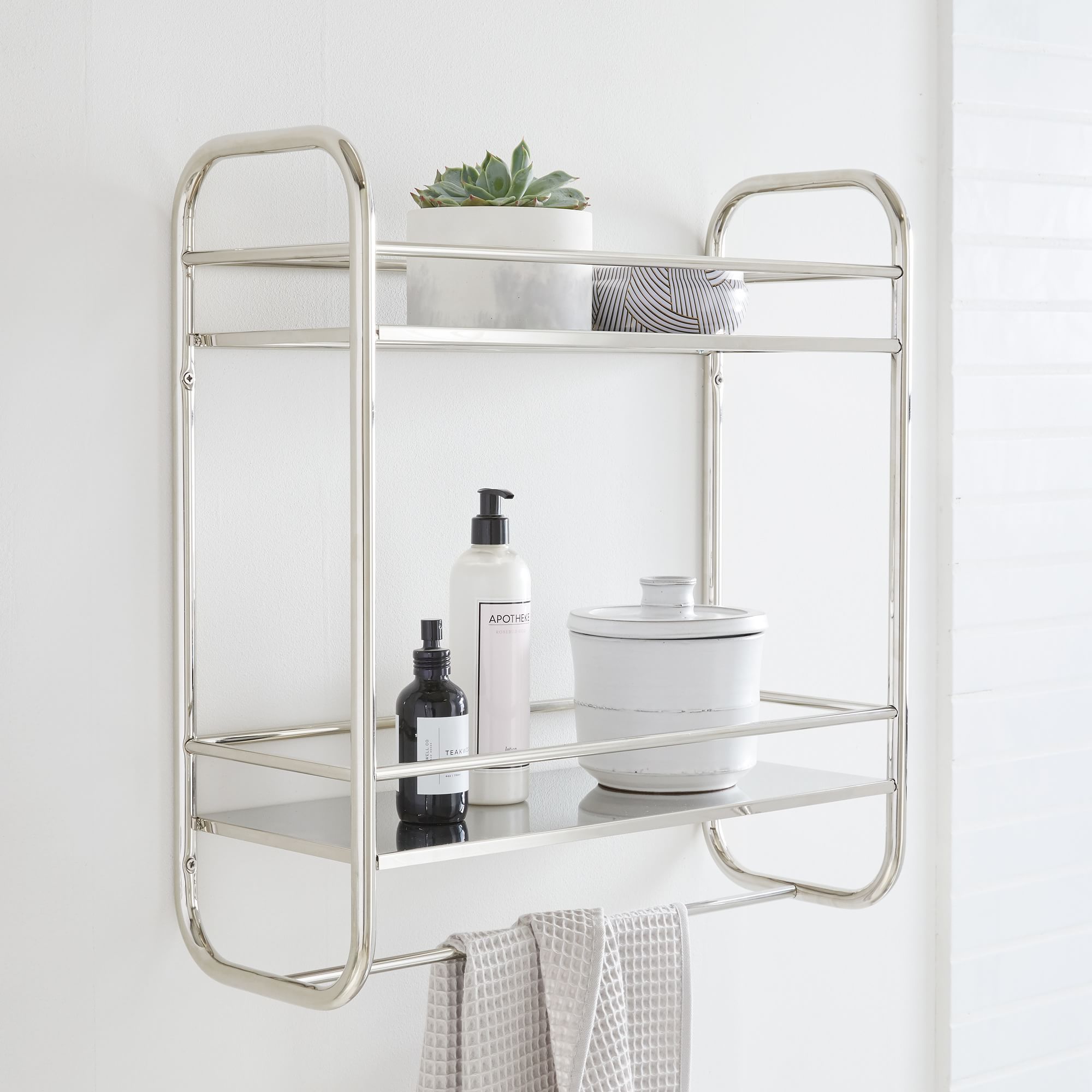 Deco Curve Metal Wall Shelves - From Where - 