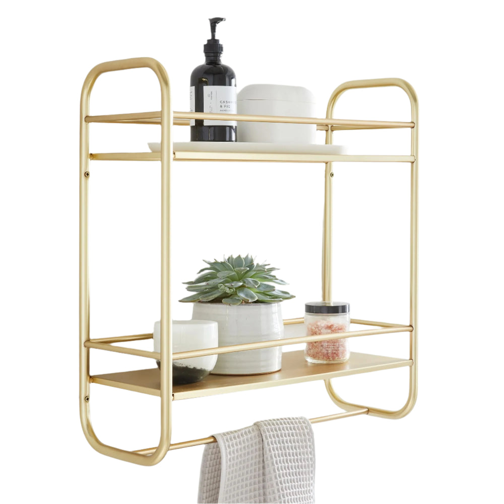 Deco Curve Metal Wall Shelves - From Where -