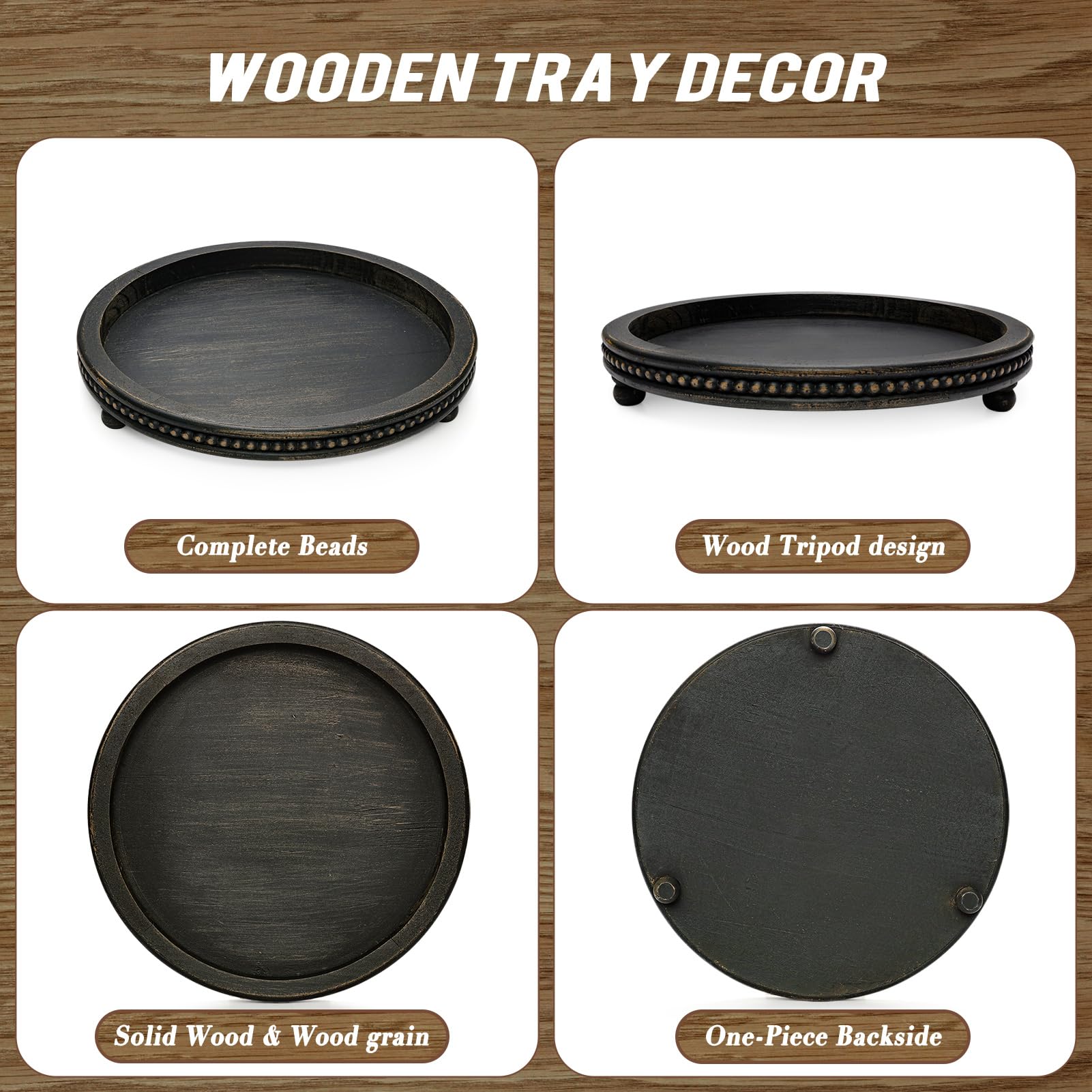 Decorative Beaded Tray Decor - From Where - 