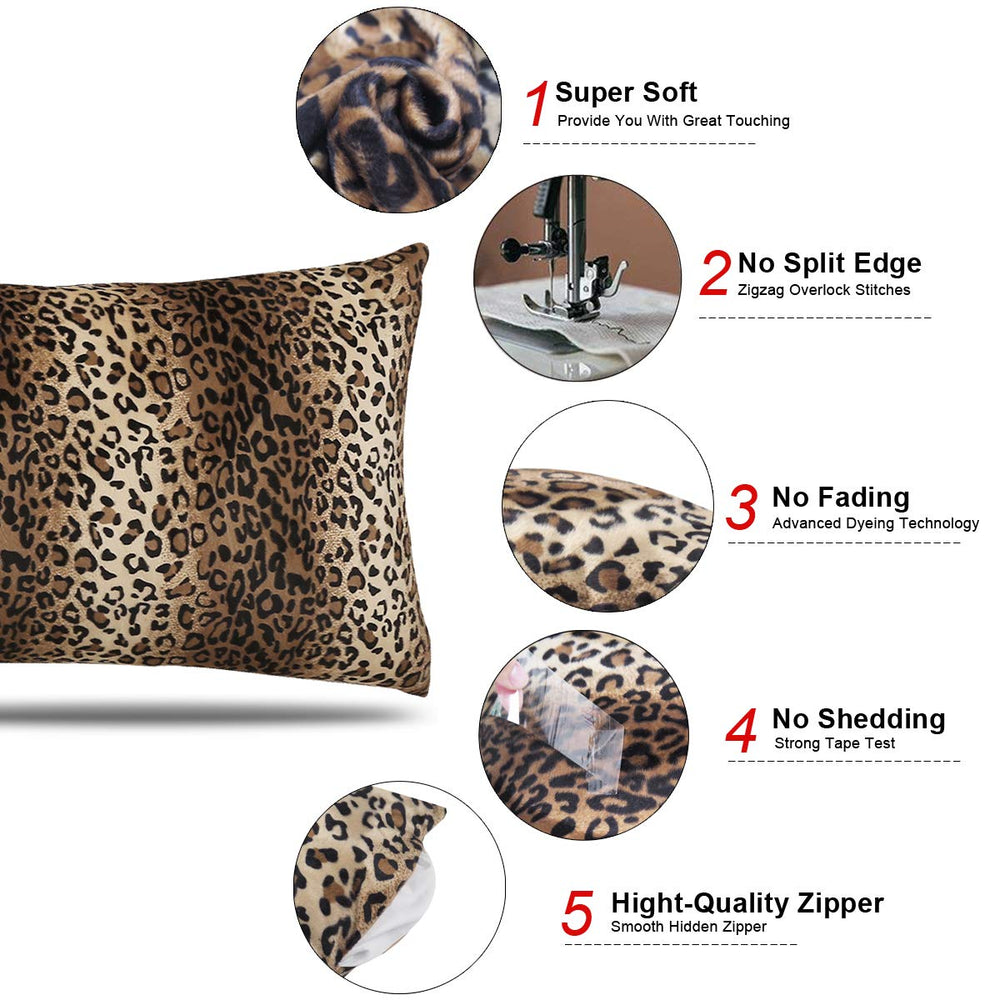 Decorative Cheetah Body Pillow Cover - From Where - 