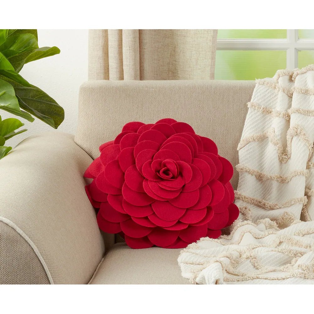 Decorative Flower Throw Pillow - From Where - 