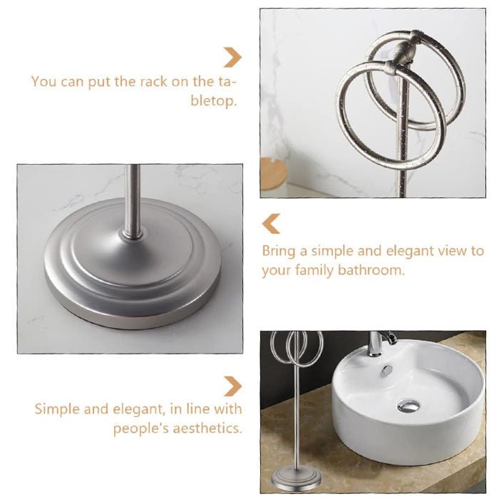 Decorative Standing Towel Ring - From Where - 