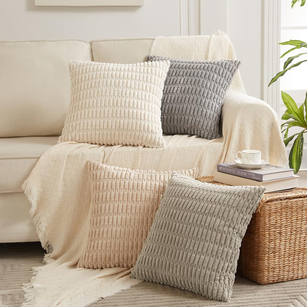 Decorative Throw Pillow Covers (Set of 2) - From Where - 