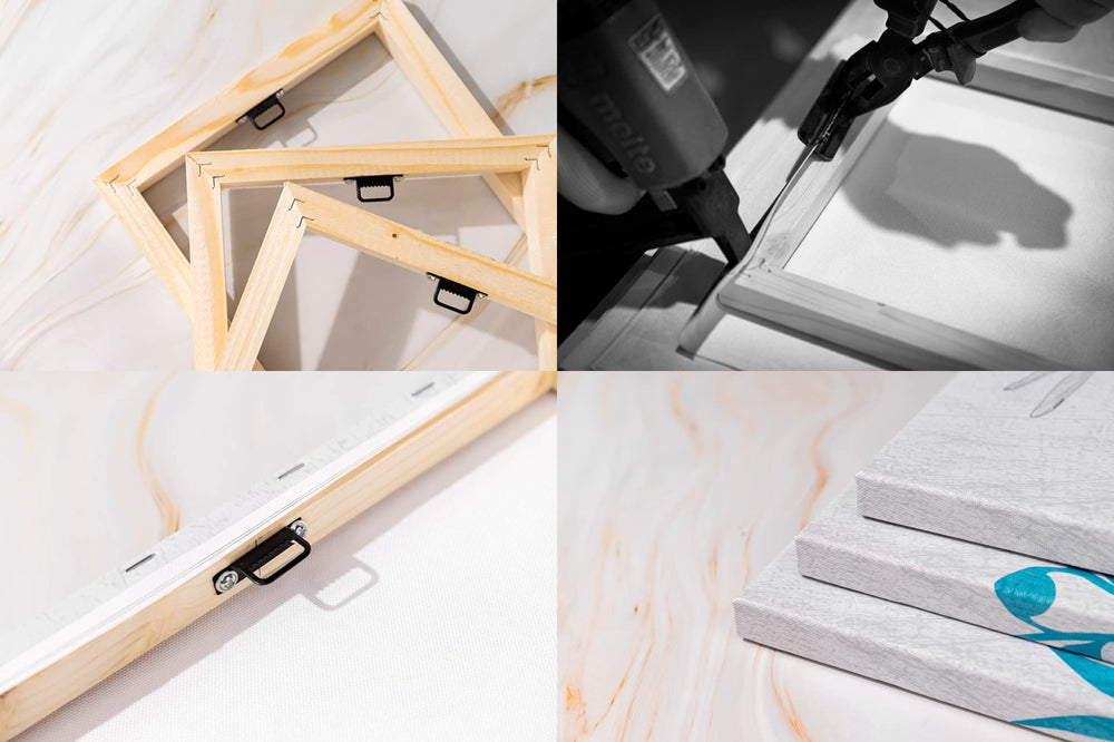 Deer in Nature Forest Canvas Wall Art - From Where - 