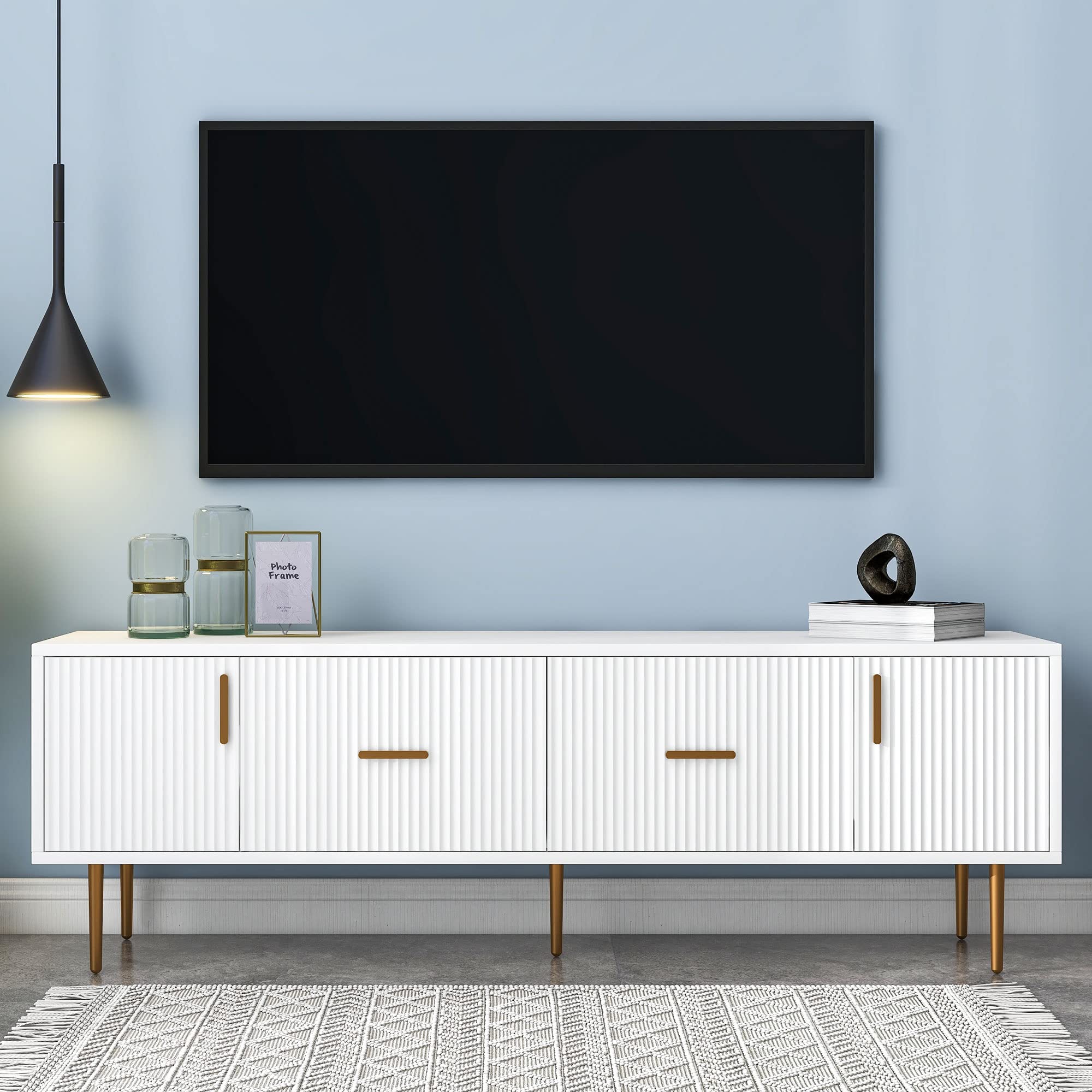 Delicate TV Stand for TV up to 75in - From Where Finds - 