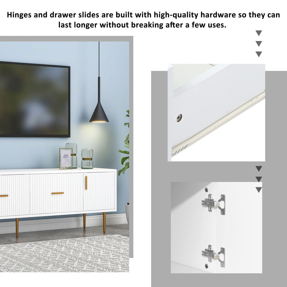 Delicate TV Stand for TV up to 75in - From Where Finds - 