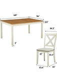 Deral 7 - Piece Solid Wood Dining Set - From Where - 
