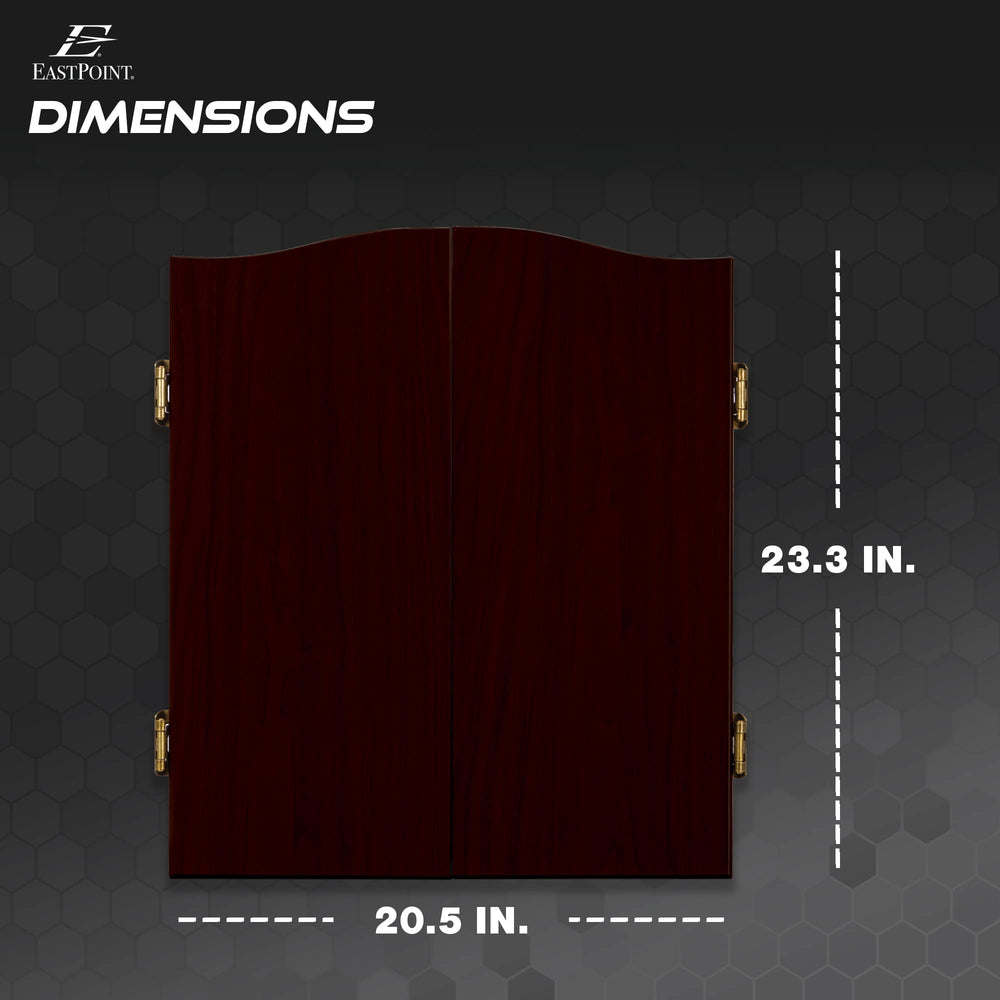 Derbyshire Dart Board Cabinet Set - From Where - 