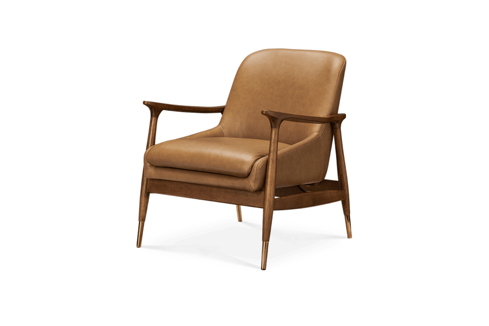 Desmond Leather Armchair - From Where Finds -