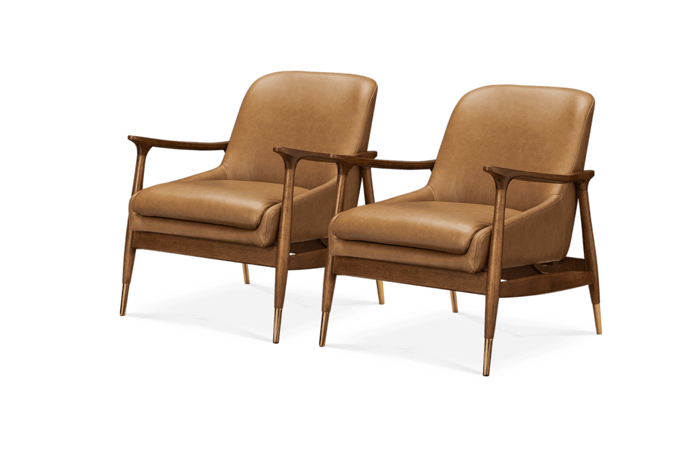 Desmond Leather Armchair - From Where Finds -