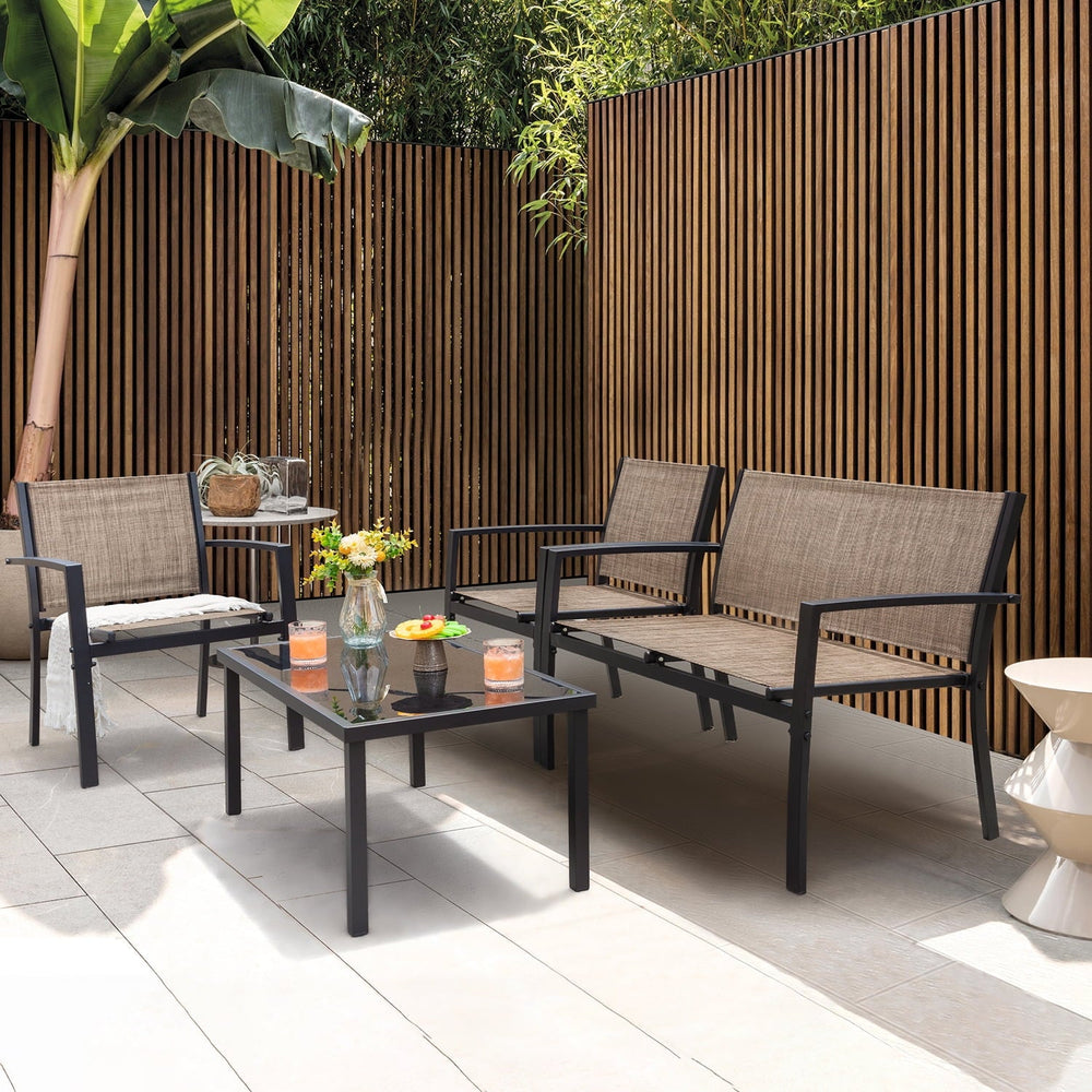 Devoko 4 Pieces Patio Furniture - From Where -