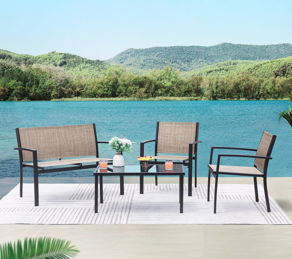 Devoko 4 Pieces Patio Furniture - From Where -