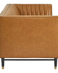 Devote Channel Tufted Vegan Leather Loveseat - From Where Finds - 