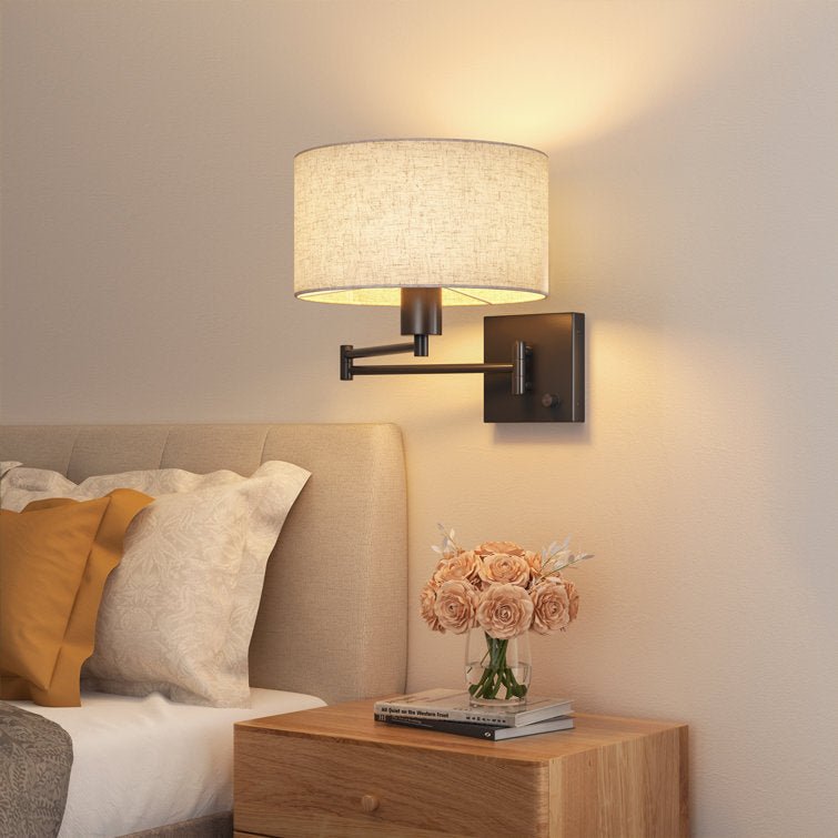 Dimmable Swing Arm Wall Sconce - From Where - 