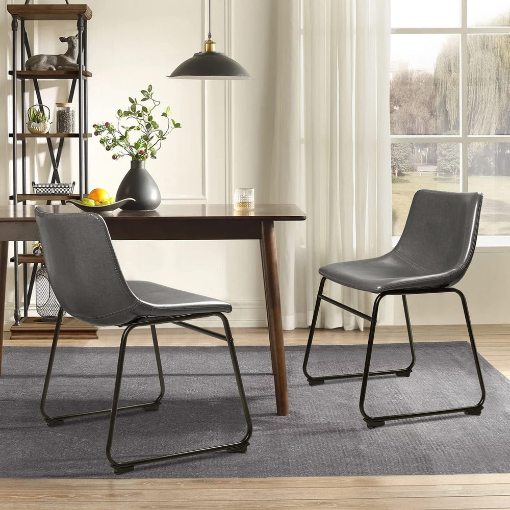 Dining Chairs with Metal Leg (Set of 2) - From Where - 
