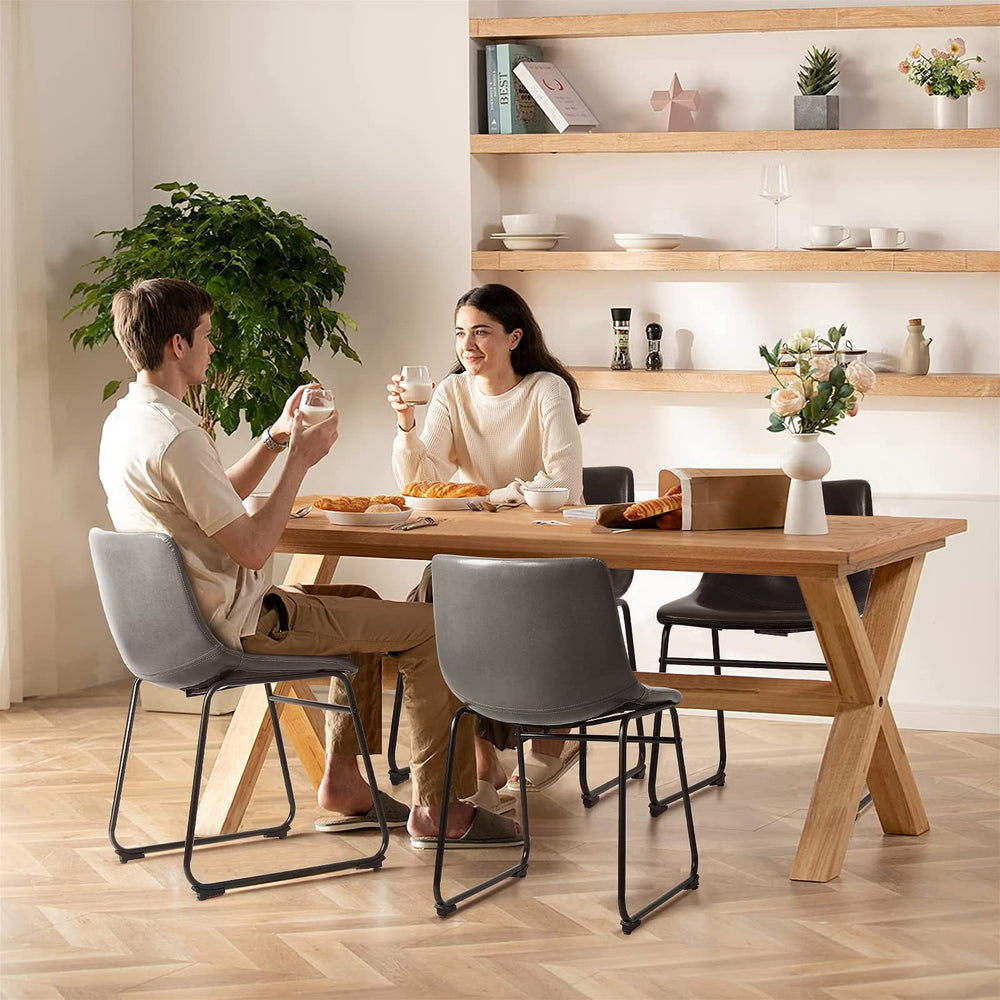 Dining Chairs with Metal Leg (Set of 2) - From Where - 