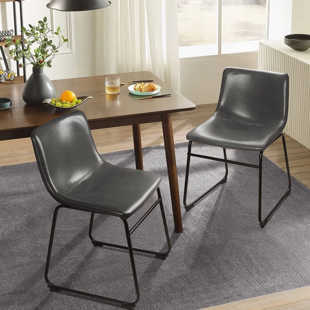 Dining Chairs with Metal Leg (Set of 2) - From Where - 