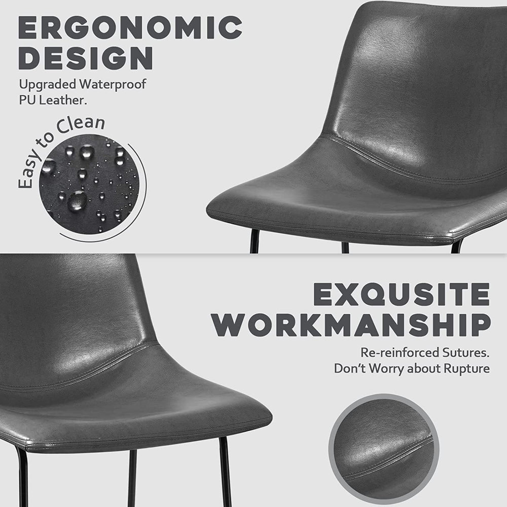 Dining Chairs with Metal Leg (Set of 2) - From Where - 