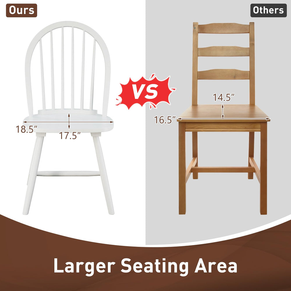 Dining Chairs with Spindle Back (Set of 4) - From Where - 