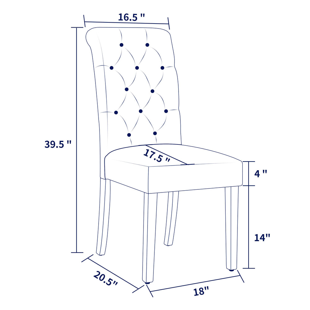 Dining Set Parsons Chairs - From Where - 