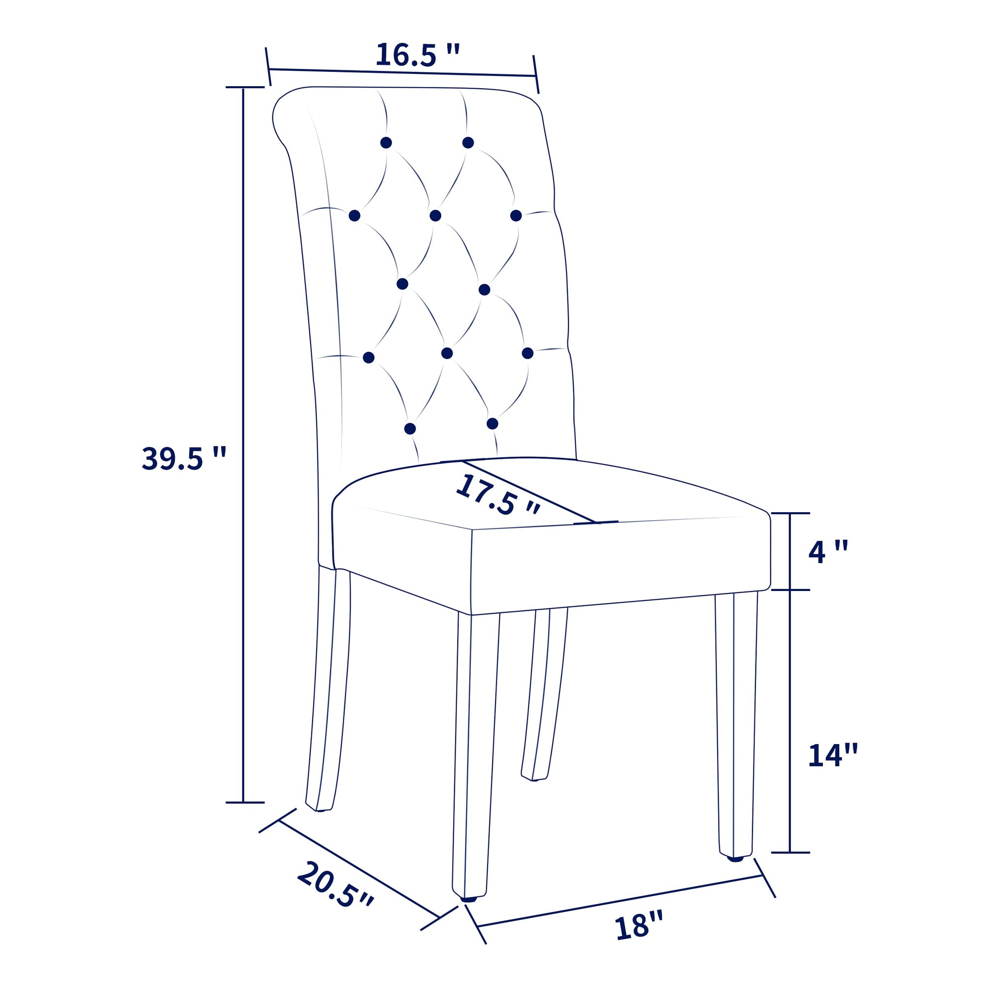 Dining Set Parsons Chairs - From Where - 