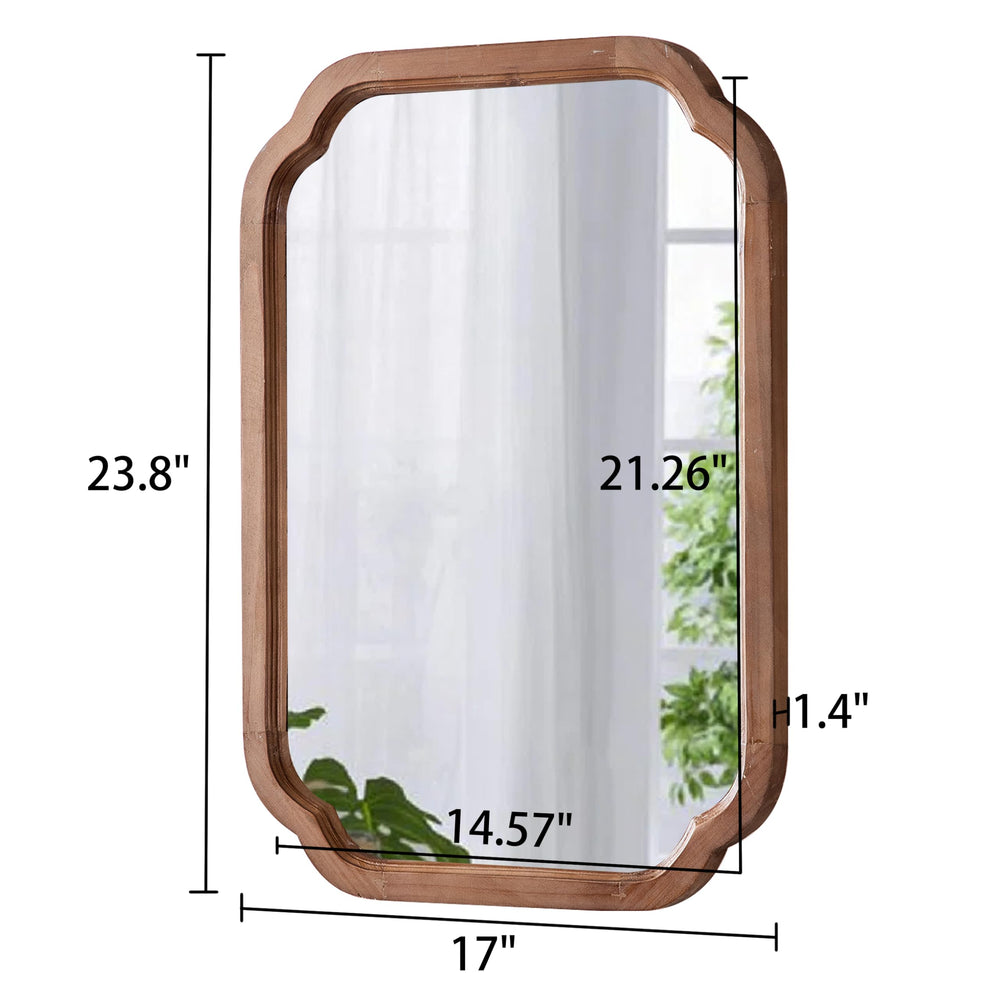 Distressed Wood Frame Bathroom Mirrors - From Where - 