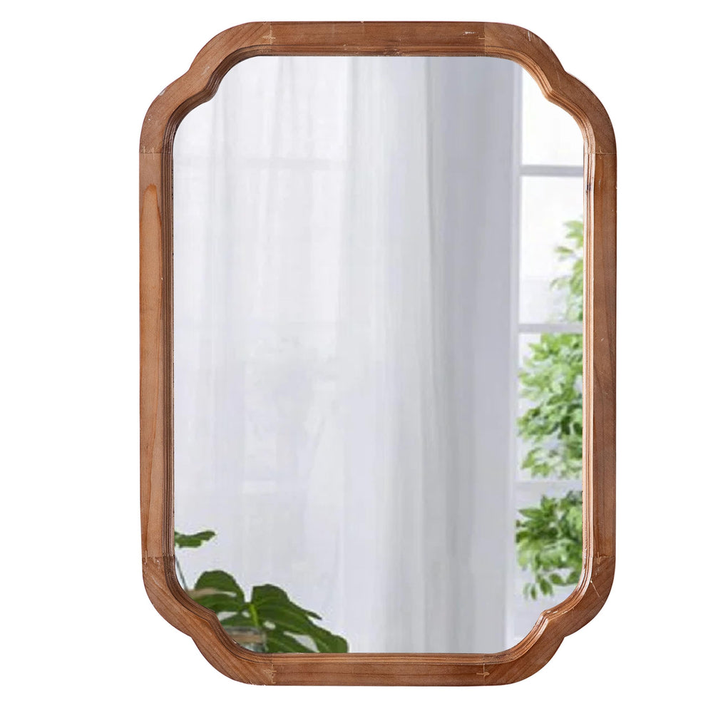 Distressed Wood Frame Bathroom Mirrors - From Where - 