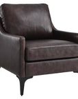 District Leather Accent Chair - From Where - 
