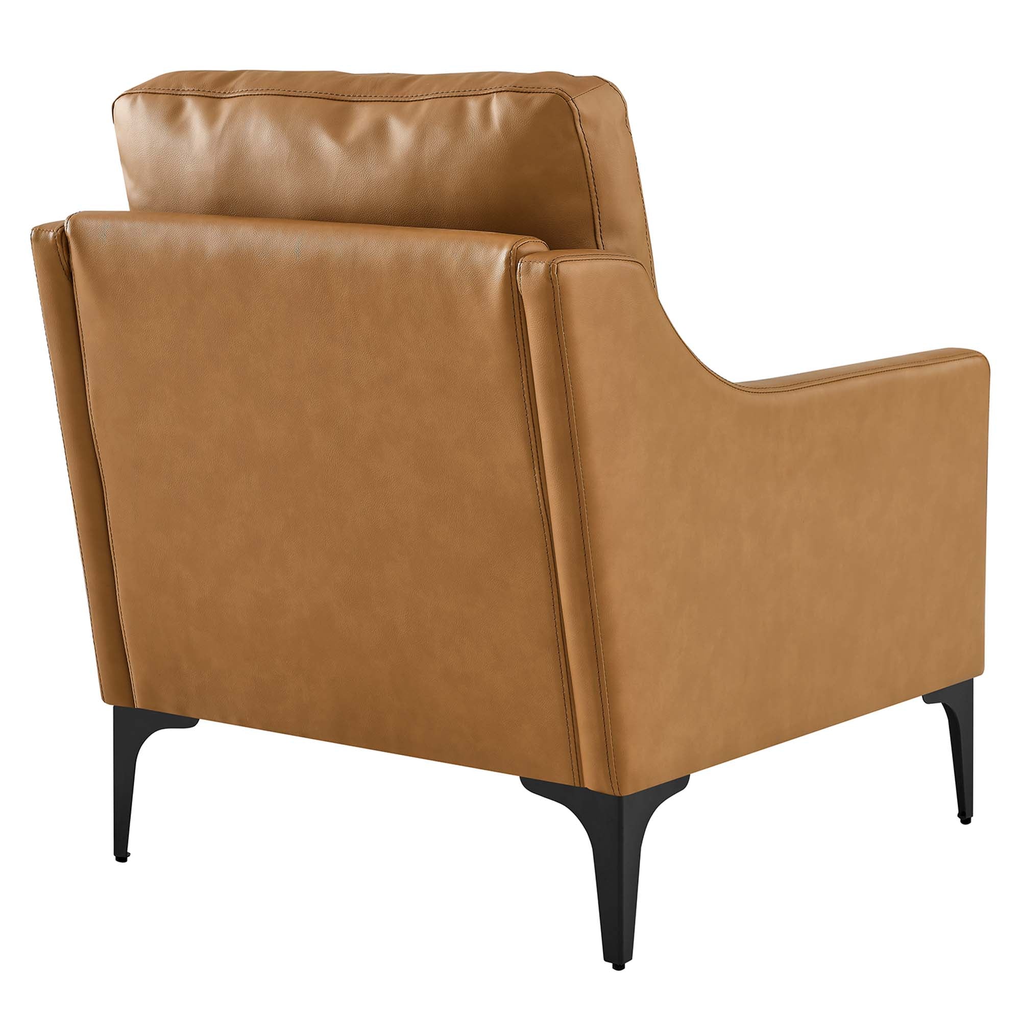 District Tan Leather Accent Chairs - From Where - 