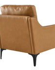 District Tan Leather Accent Chairs - From Where - 