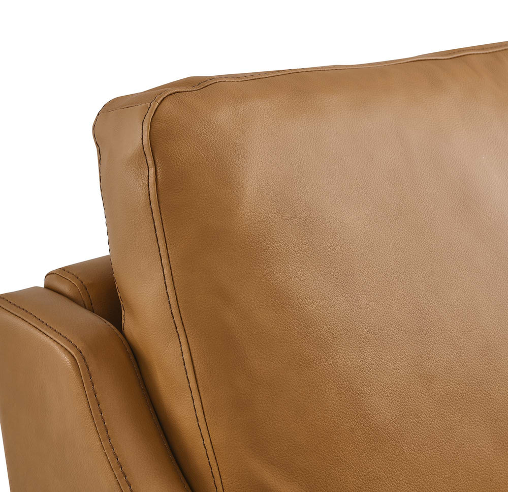 District Tan Leather Accent Chairs - From Where - 