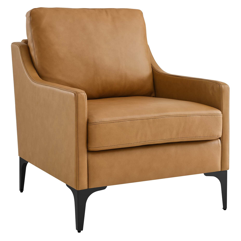 District Tan Leather Accent Chairs - From Where - 
