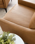 District Tan Leather Accent Chairs - From Where - 