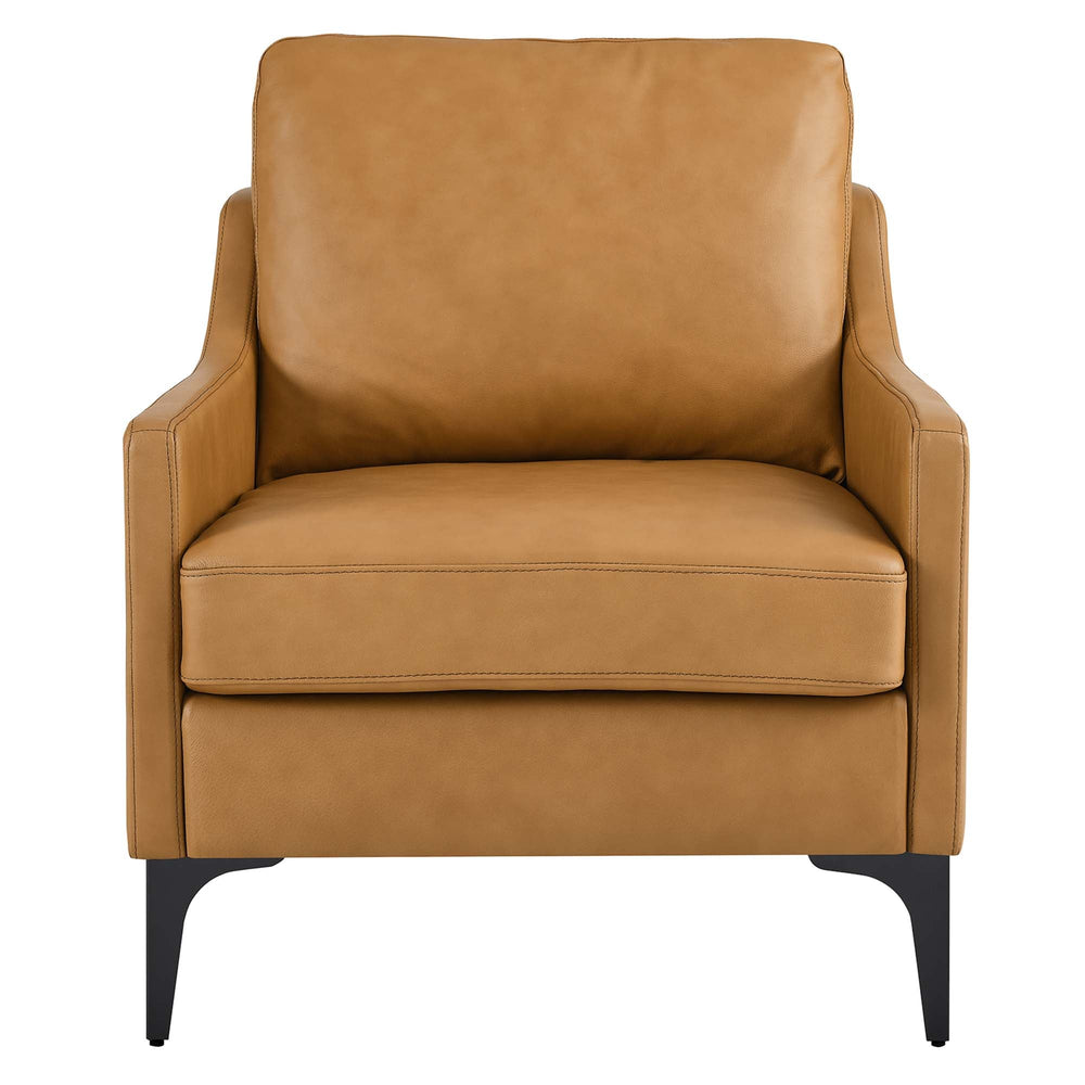 District Tan Leather Accent Chairs - From Where - 