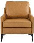 District Tan Leather Accent Chairs - From Where - 