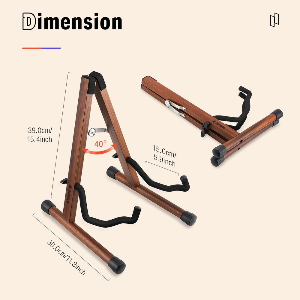 Donner Wood Guitar Stand - From Where - 