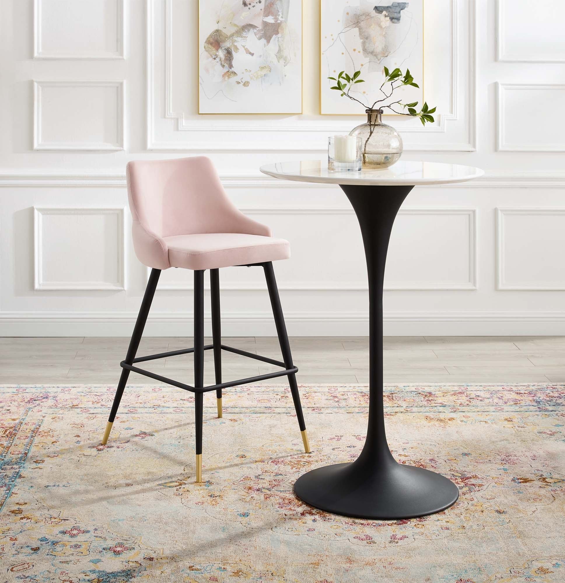 Doris Velvet Barstools - From Where - 
