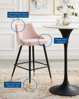 Doris Velvet Barstools - From Where - 