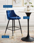 Doris Velvet Barstools - From Where - 