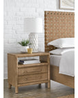 Dorsey Two Drawer USB - charging Nightstand in Granola - From Where Finds - 