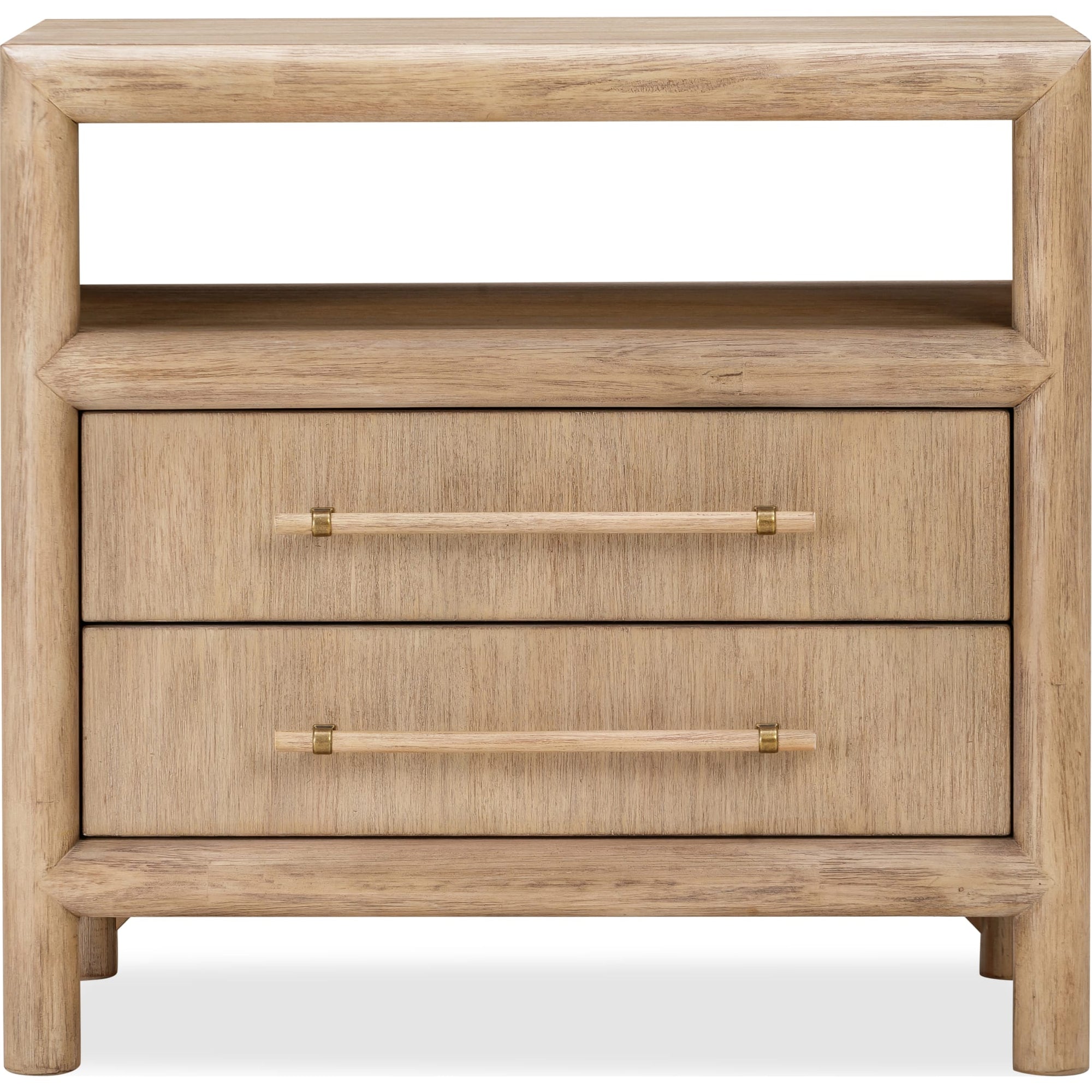 Dorsey Two Drawer USB - charging Nightstand in Granola - From Where Finds - 