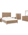 Dorsey Two Drawer USB - charging Nightstand in Granola - From Where Finds - 