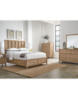 Dorsey Two Drawer USB - charging Nightstand in Granola - From Where Finds - 