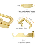 Double Curtain Rods Brass - From Where - 