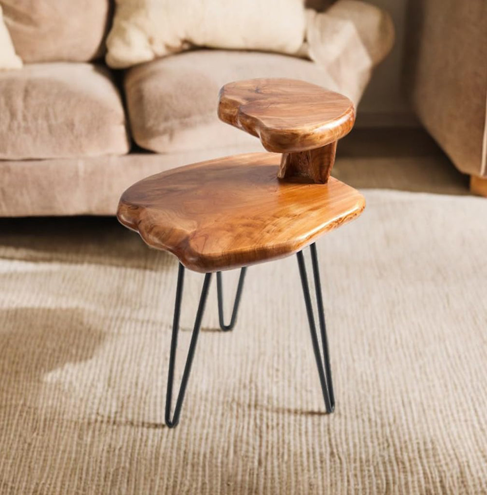 Double - Deck Solid Wood Coffee Table - From Where - 