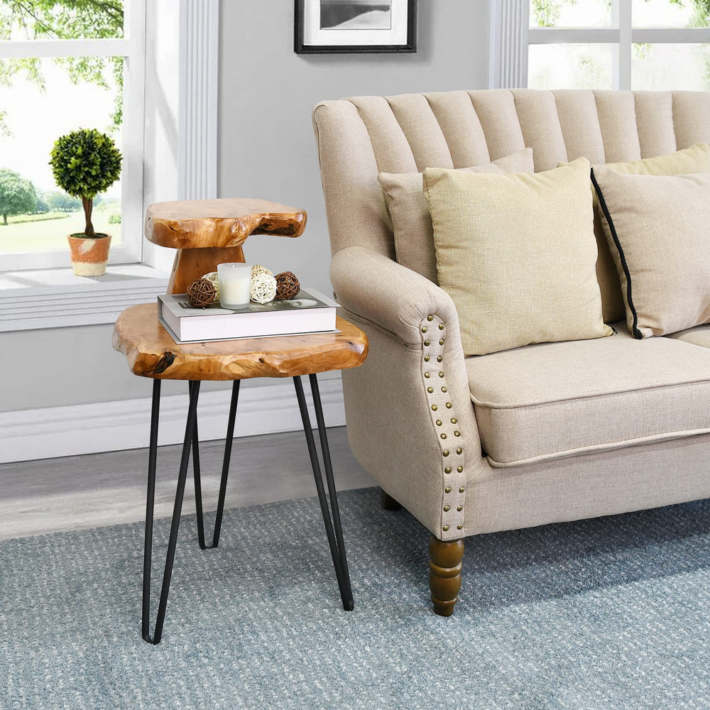 Double - Deck Solid Wood Coffee Table - From Where - 