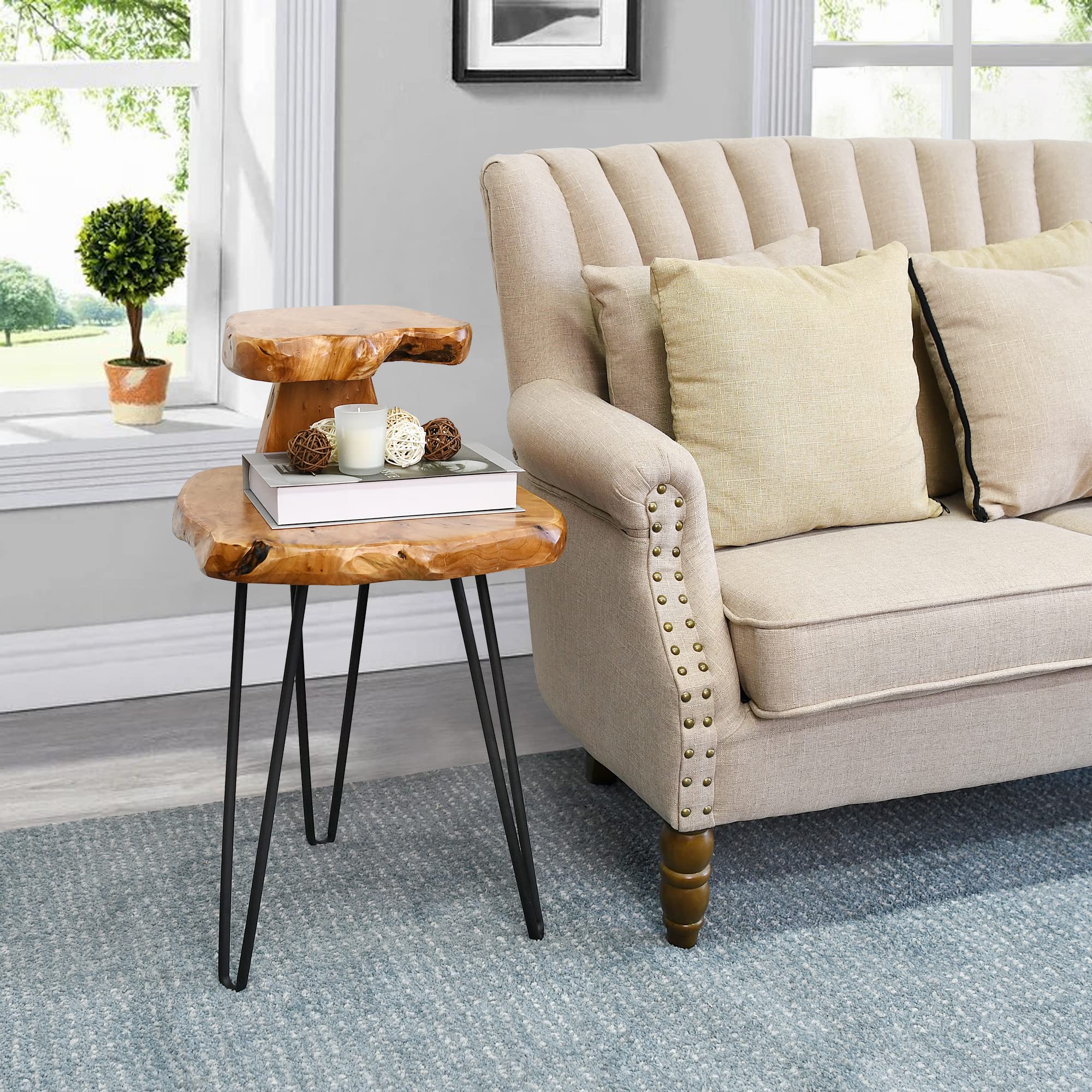 Double - Deck Solid Wood Coffee Table - From Where - 