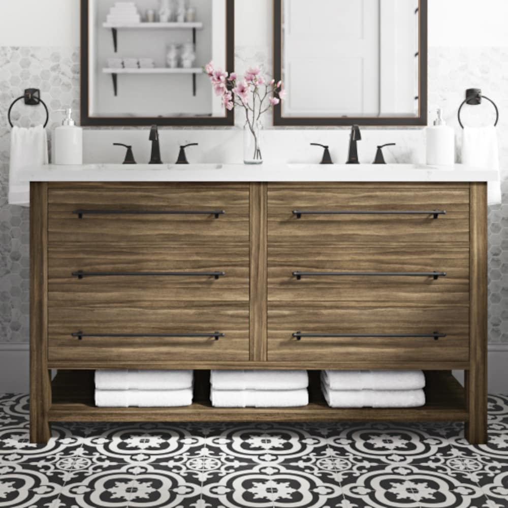 Double Sink Bathroom Vanity - From Where - 